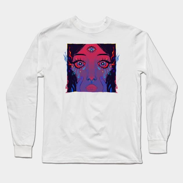 Cry Baby Long Sleeve T-Shirt by snowpiart